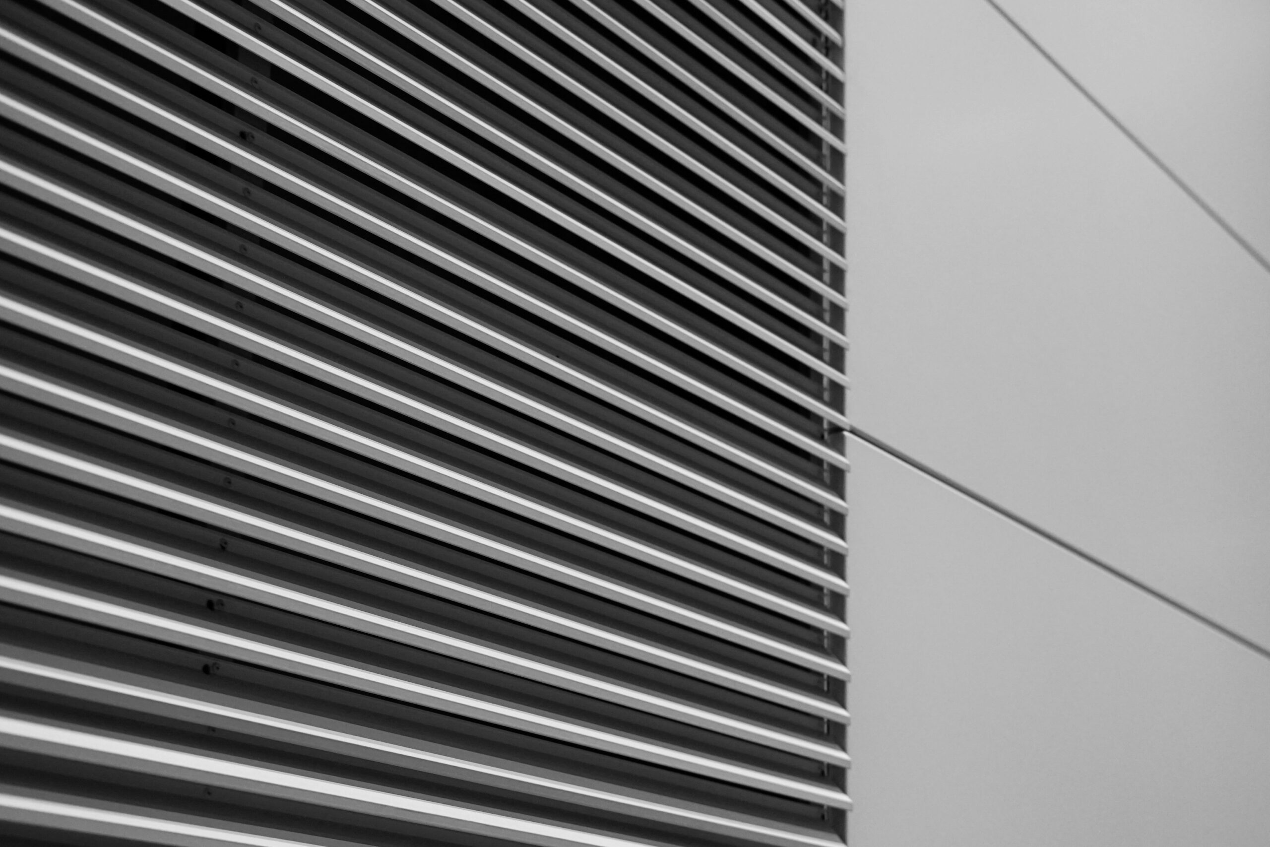 HVAC maintenance Las Vegas a black and white photo of the side of a building
